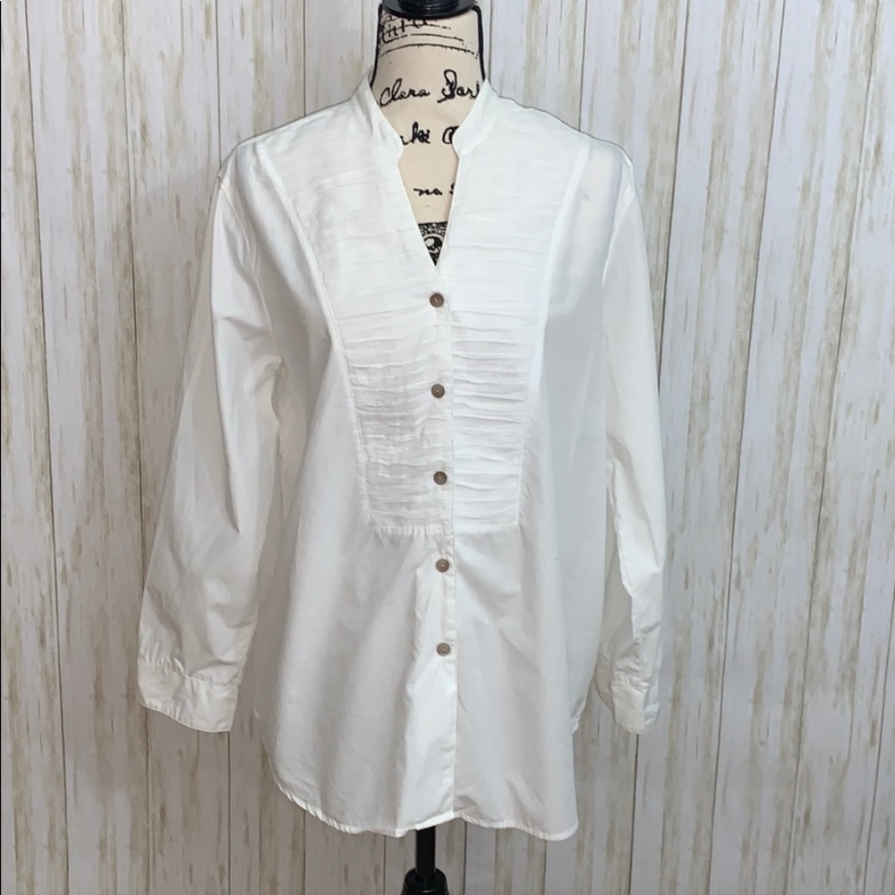 Size M J. Jill Button Down Career Blouse